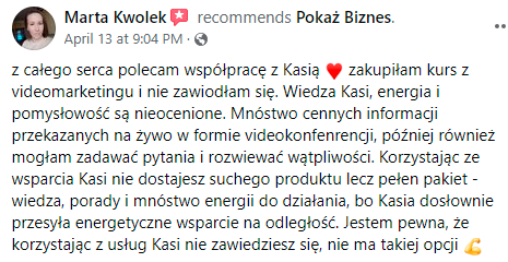 opinia szkolenie 1